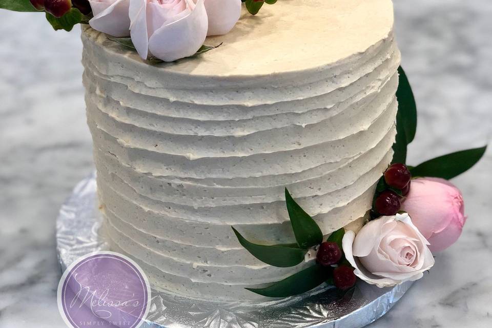 Buttercream with Fresh Flowers