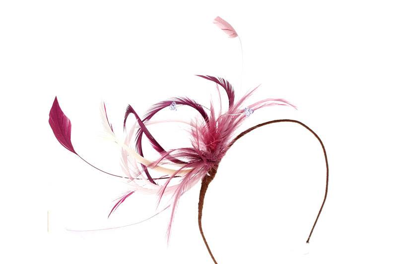 Pink fascinator