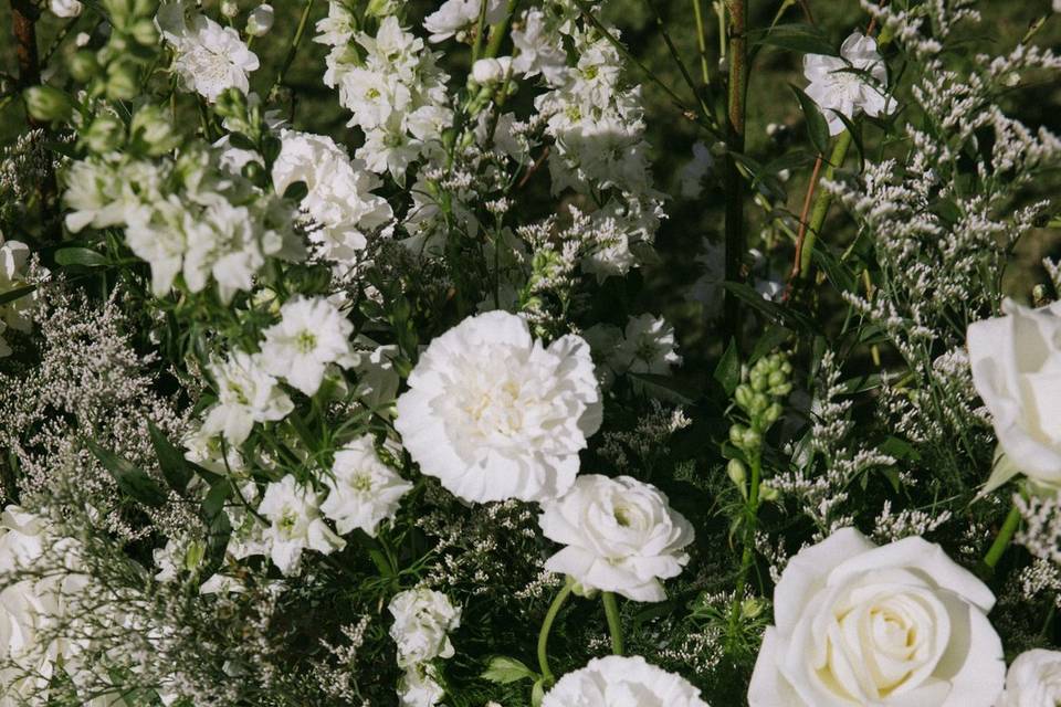 White florals