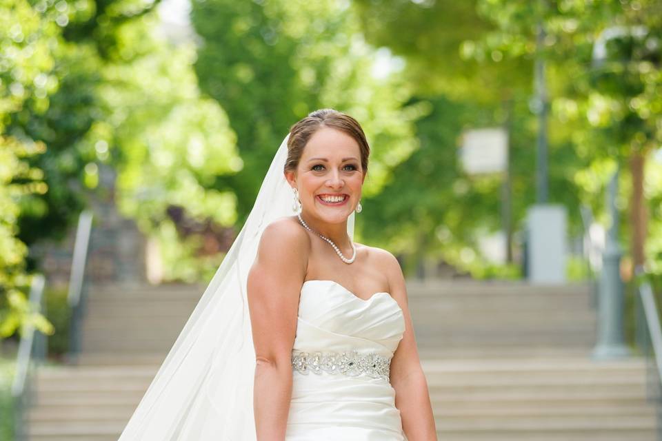 Happy bride - Asheville NC