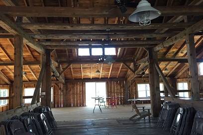 The spacious barn