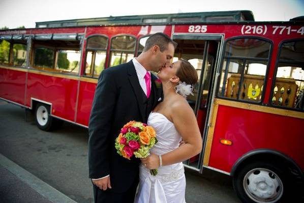 Couple kiss