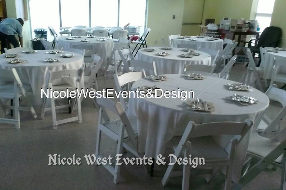 Wedding reception area