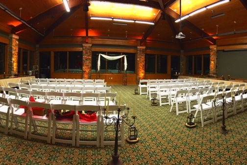 Indoor wedding setup