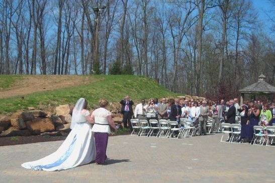 First Cup of Wine at Private Elopement