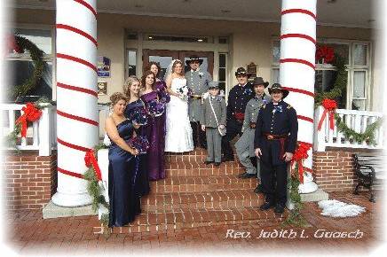 A winter Civil War ceremony in Historic Gettysburg.