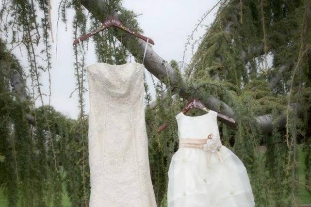 Pre-ceremony photos. Photo by Clark Photography