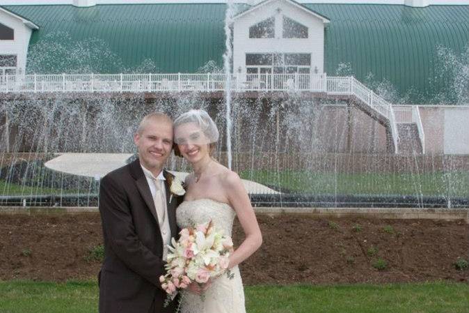 Pre-ceremony photos. Photo by Clark Photography