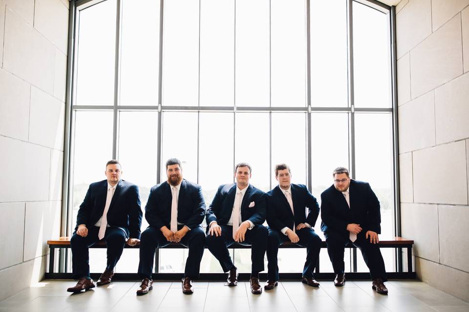 Groom and groomsmen