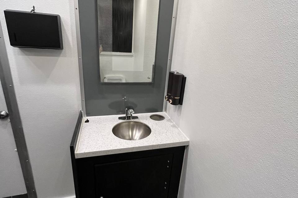 Sink and mirror