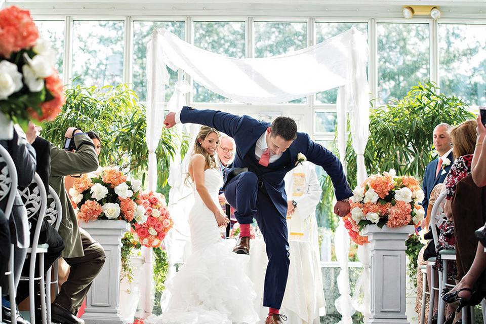 Happy groom