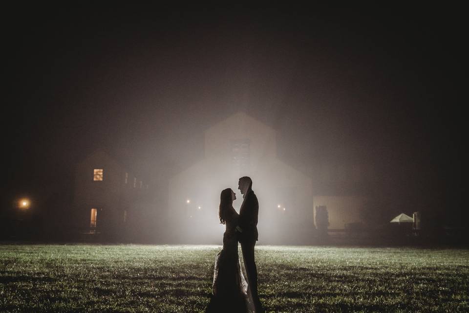 The bride and groom