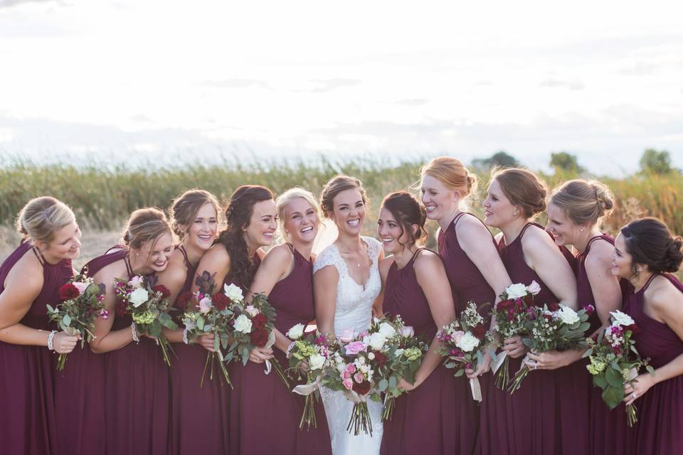 Danielle & bridal party