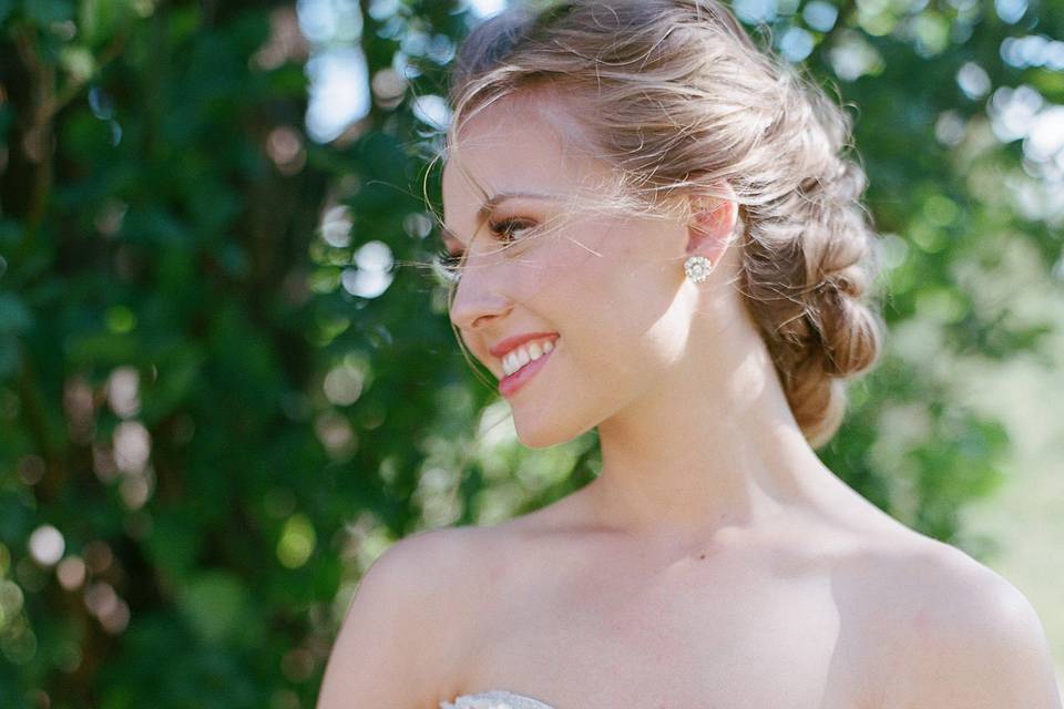 Smiling bride