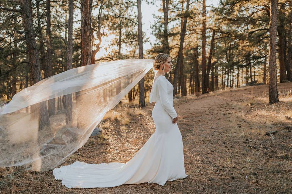 Beautiful veil fitting