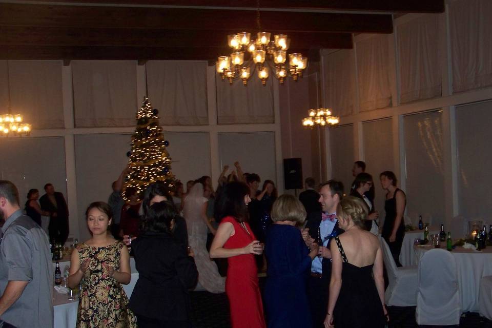 Guests dancing