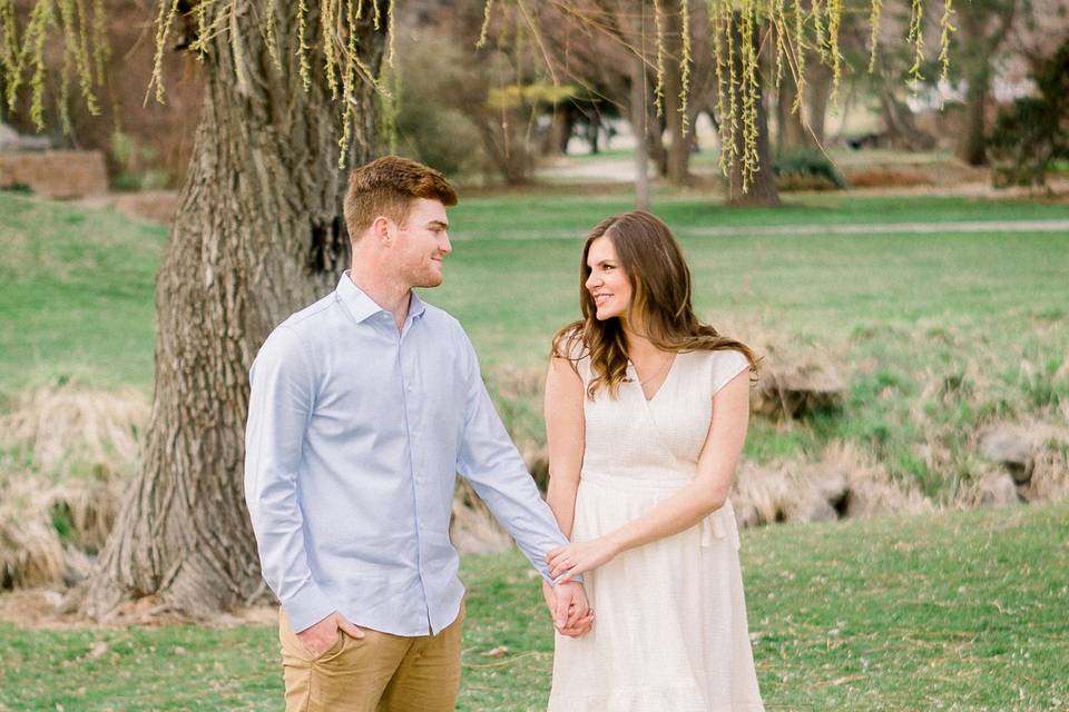 Beautiful spring engagements