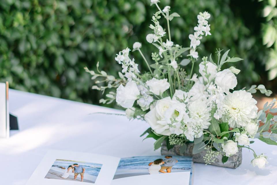 Classic White Florals