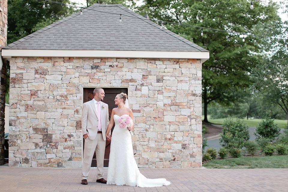 The patio and shed