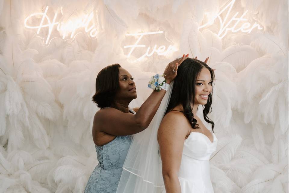 Celebrating in Bridal Suite