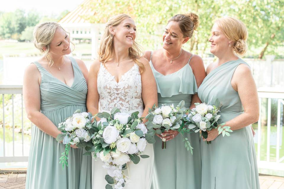Cate & Bridal Party