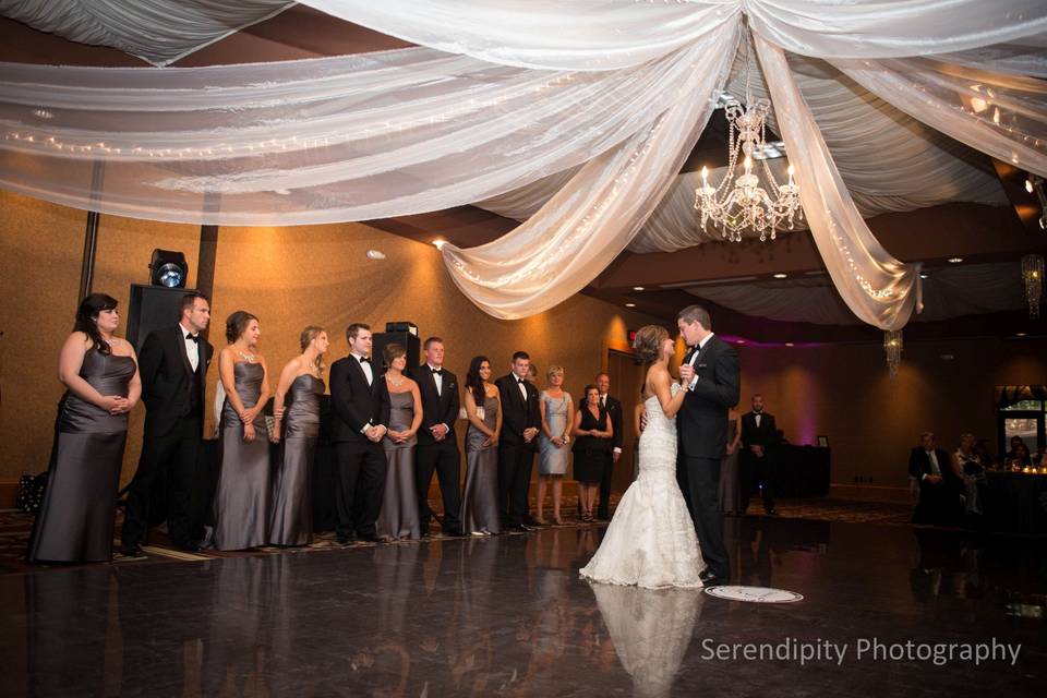 First dance as newlyweds