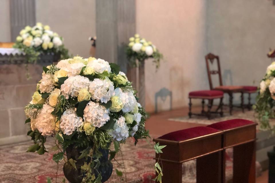 Church flowers decoration