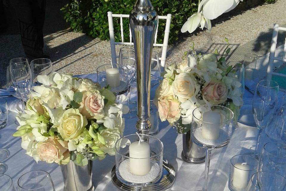 Candelabras with flowers