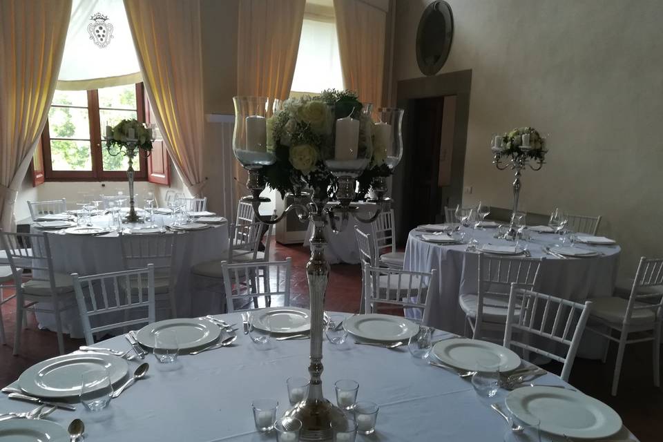 Candelabras with flowers