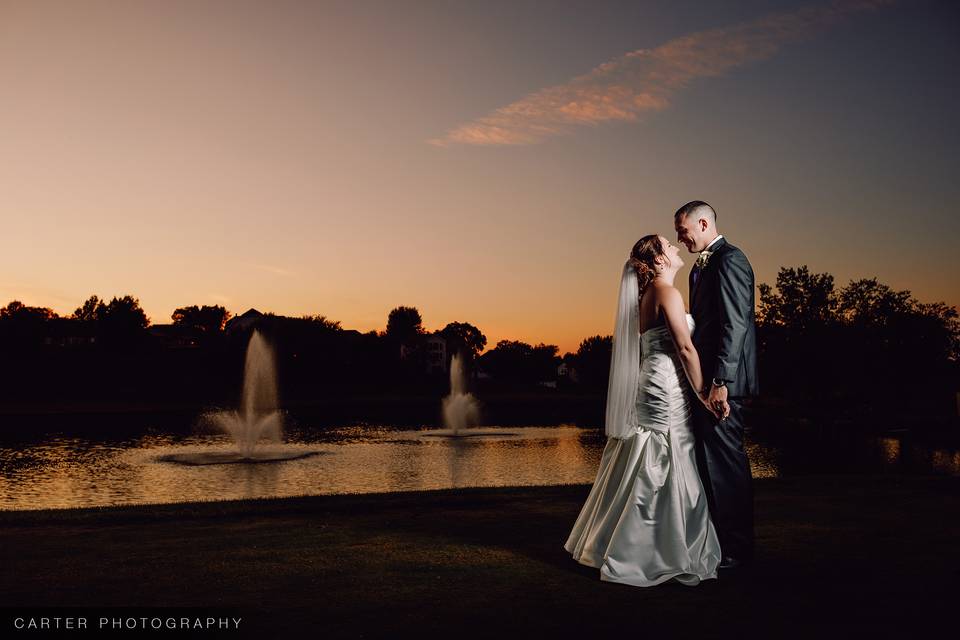 Couple by Pond