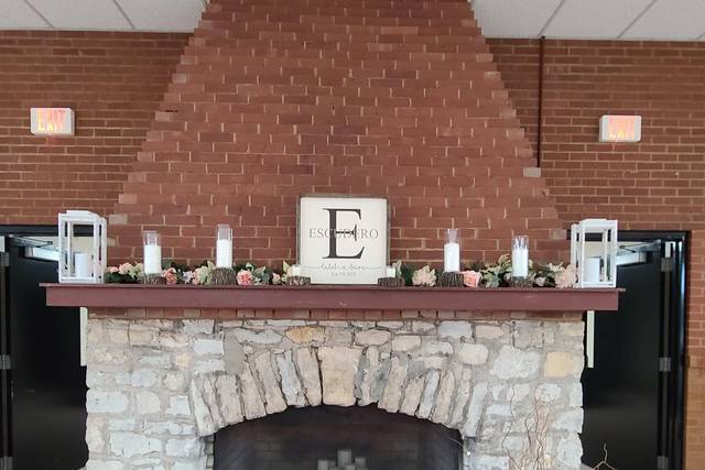 Fireplace mantel decor