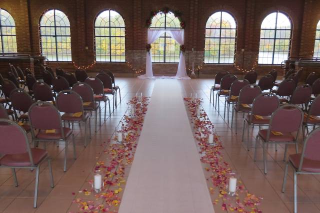 Wedding ceremony setup