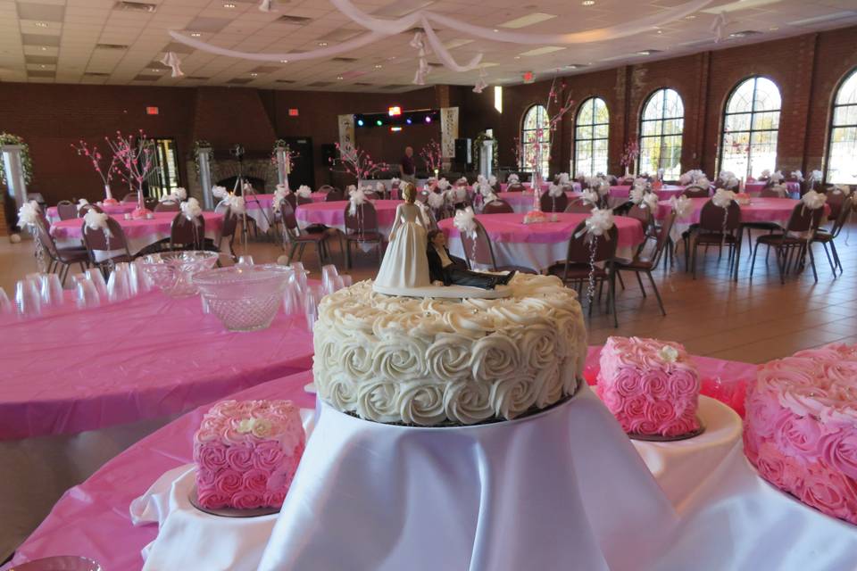 Wedding ceremony setup