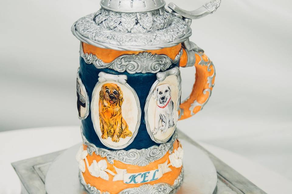 Beer Stein Groom's Cake