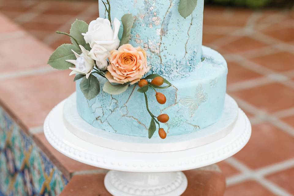 Stone Texture & Sugar Flowers