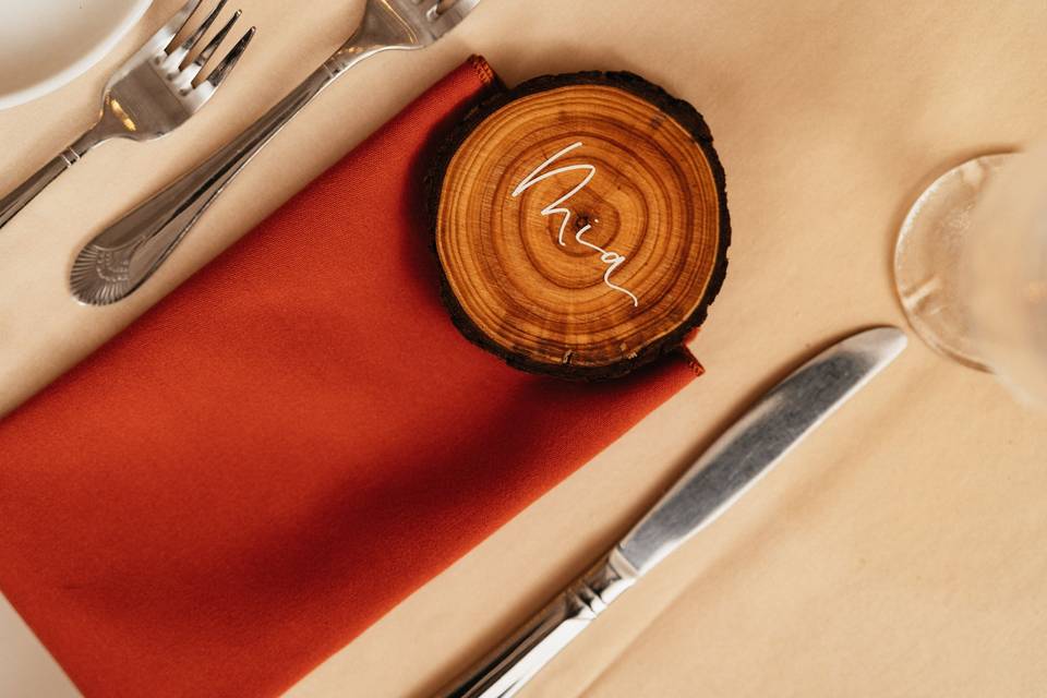 Wood Place Card