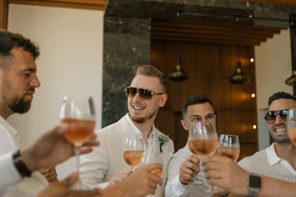 Groom's preperation