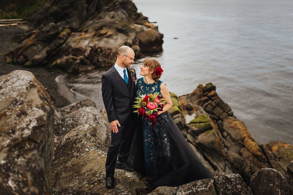 Couple by the waters