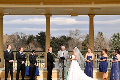 Outdoor wedding ceremony