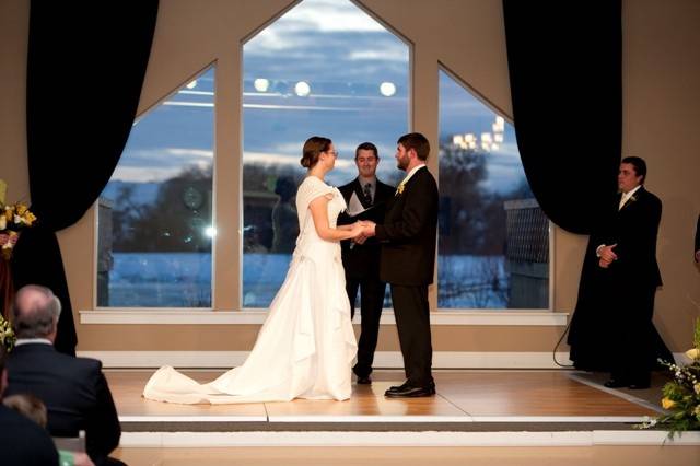 Indoor wedding ceremony