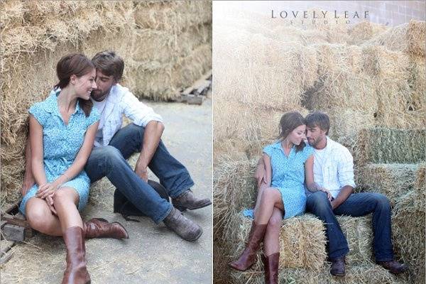 country styled engagement