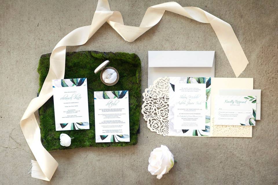 Irish inspired invitations