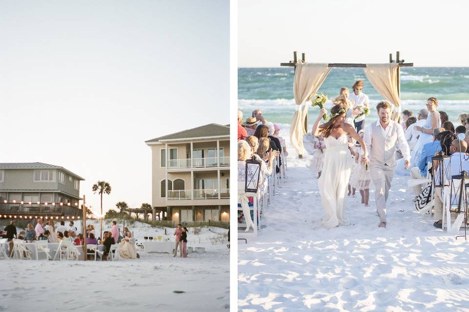 Destin beach wedding