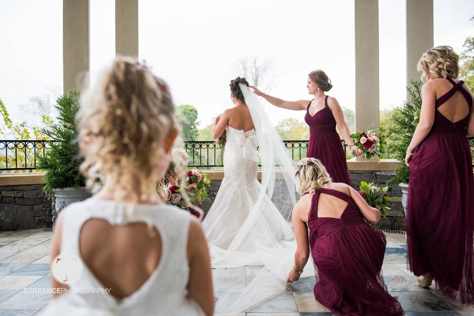 Preparing the bride