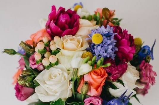 Red and white bouquet