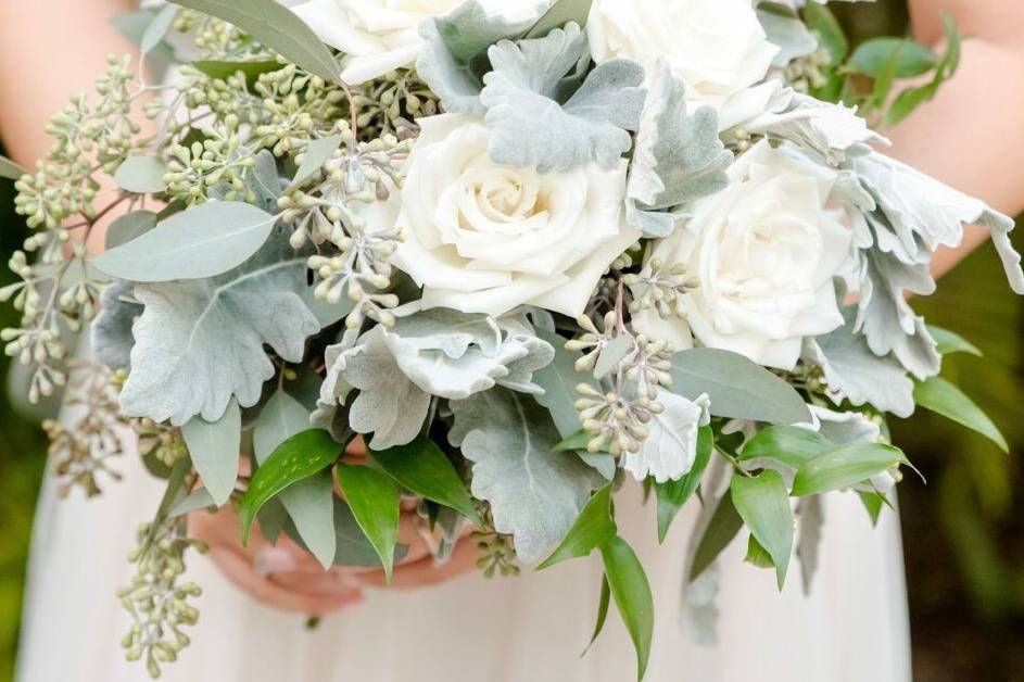 White wedding bouquet