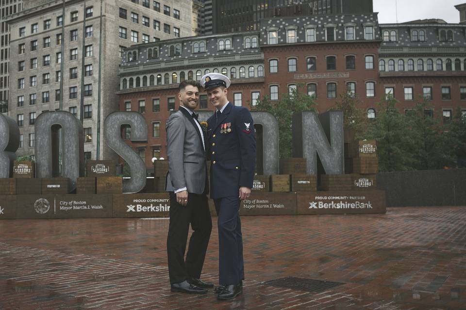 Boston town hall wedding