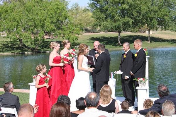 Ceremony by the lake