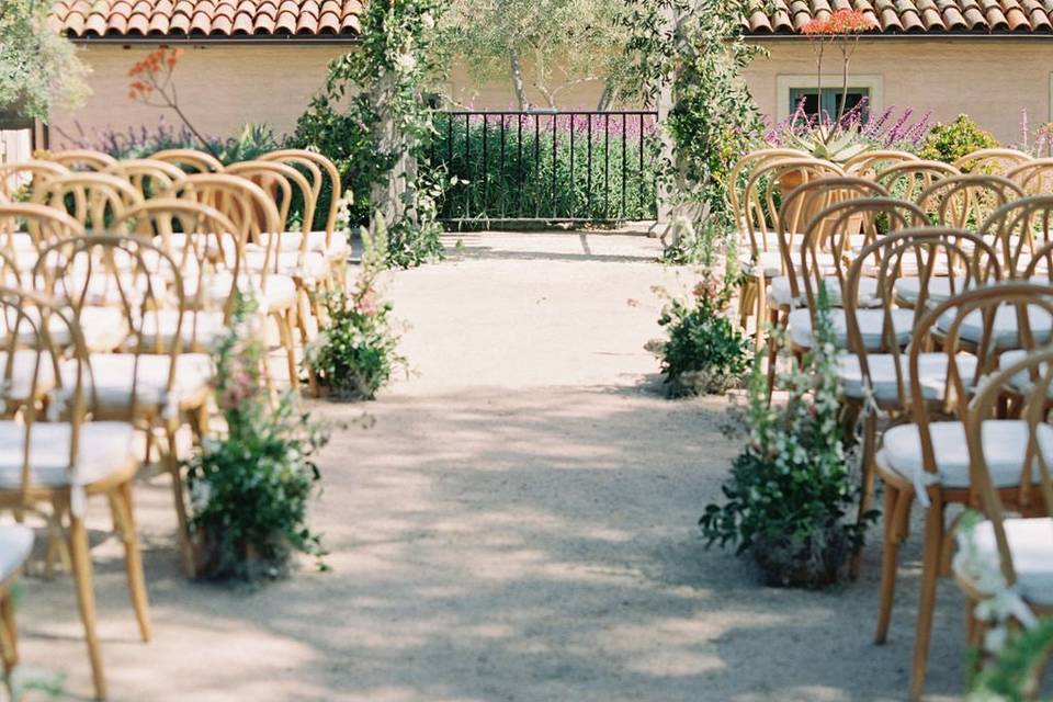 Ceremony setup