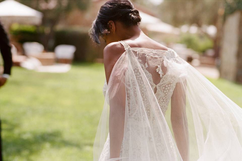 Bridal cape